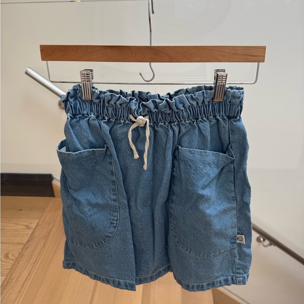 Stylish Denim Blue Kids Skirt